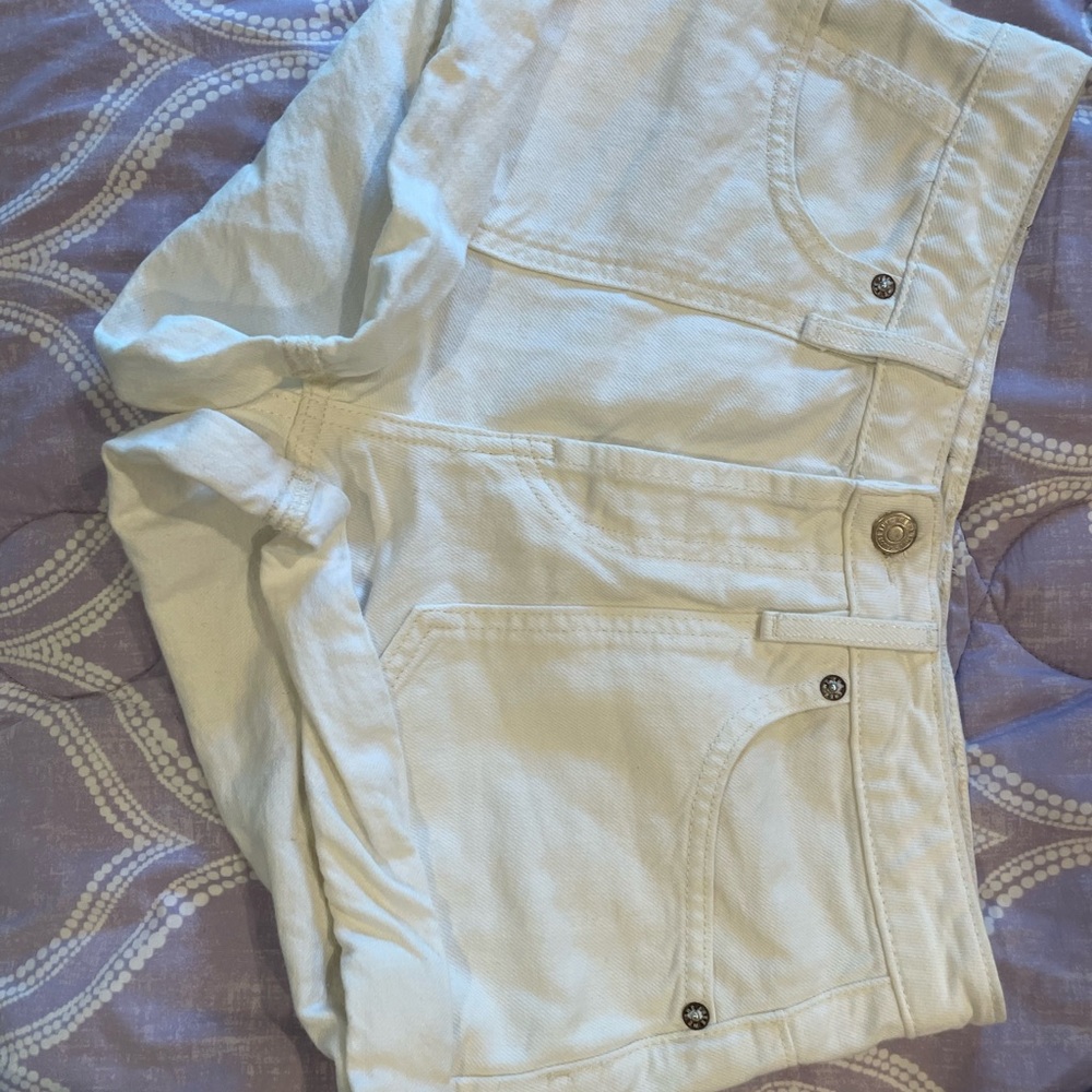 We The Free White Jean Shorts Relaxed Fit